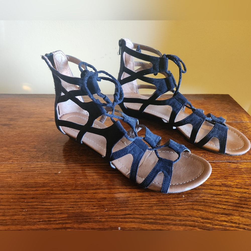 Women's Black Gladiator Sandals